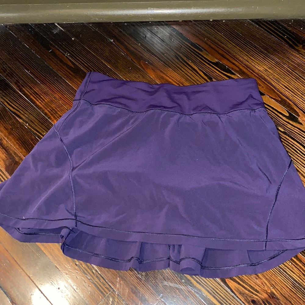 purple lululemon tennis skirt